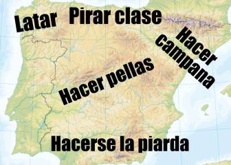 Pellas, piarda o latar: Así se dice faltar a clase por España