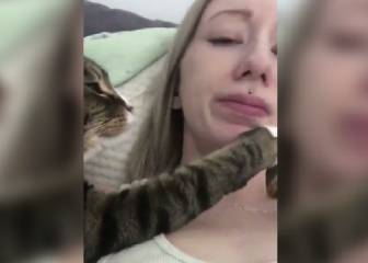 La cobra definitiva es la de esta chica a su gato