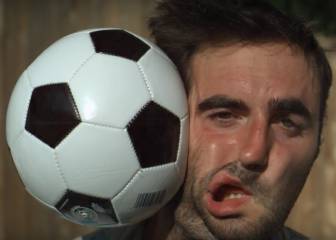 Así es tu cara en slow motion cuando le dan un balonazo