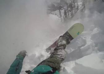 La avalancha que sorprendió a un esquiador se hace viral en Facebook