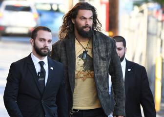 Los guardaespaldas de Jason Momoa que a su lado parecen dimuntos