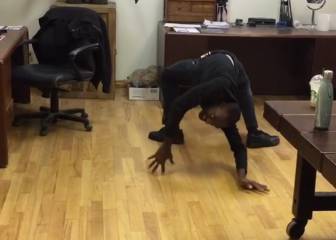 Este actor de terror impresiona caminando como una araña poseída