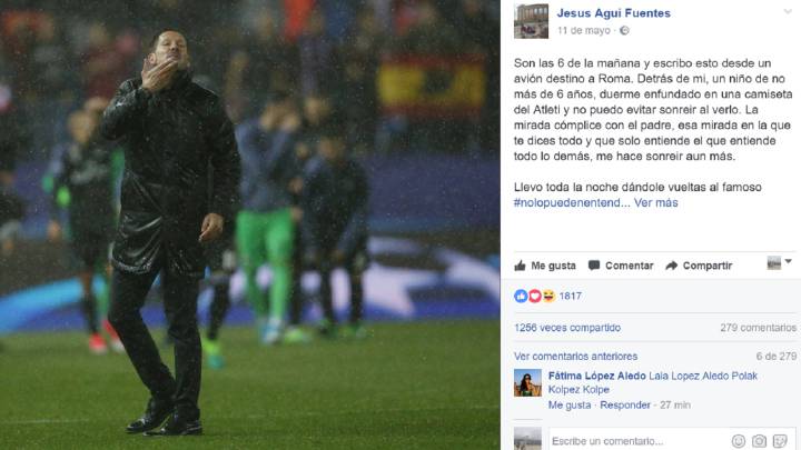 "A los atléticos no les hace felices la derrota", la carta en Facebook de un aficionado colchonero