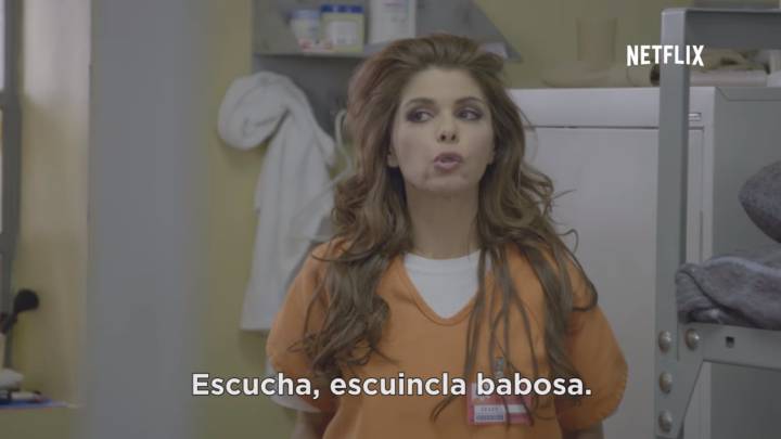 La actriz de "maldita lisiada" protagoniza la promo de 'Orange is the new black'