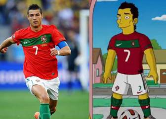6 futbolistas y sus dobles en Los Simpson