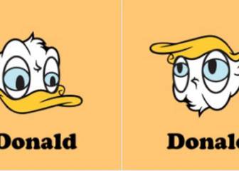 El parecido razonable entre el pato Donald y Trump que ya lleva más de 100.000 retuits