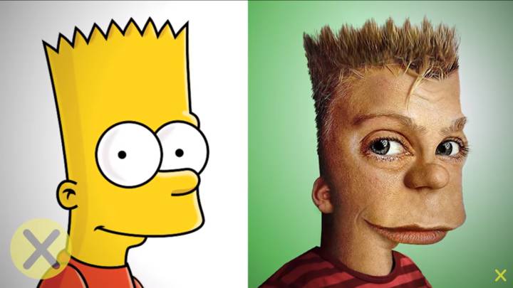 De Bart Simpson a Pepa Pig: así serían los dibujos animados en carne y hueso