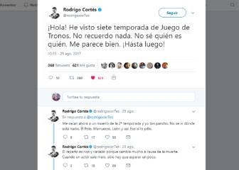 Rodrigo Cortés crea el mejor hilo de Twitter sobre Juego de Tronos que podrás ver