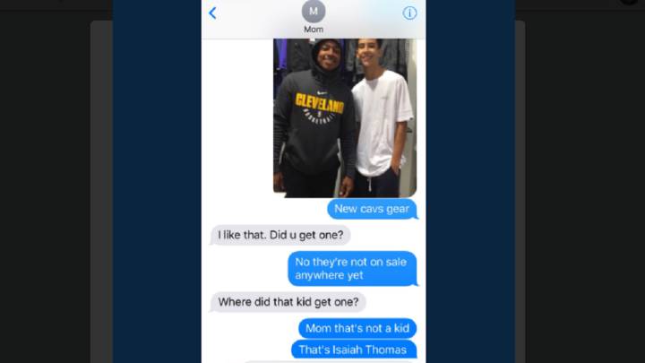 Una madre confunde a Isaiah Thomas con un niño pequeño