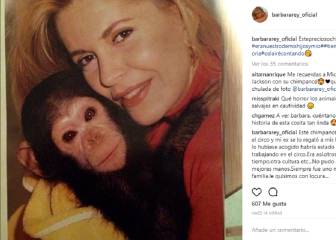 La desconcertante historia de Brbara Rey con un chimpanc