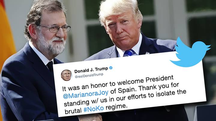 Trump renombra a nuestro presidente, que ahora se llama Marianora Joy