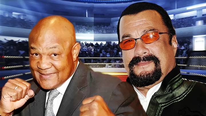 George Foreman reta a Steven Seagal a un combate a 10 asaltos en Las Vegas