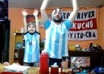 Este vídeo recopila las reacciones de una familia argentina durante los goles de Messi