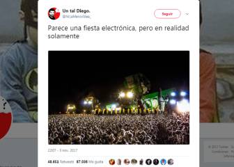 La foto que parece una fiesta electrónica en realidad no tiene nada que ver con la música