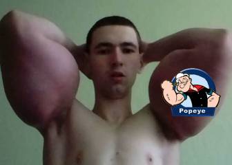 El 'Popeye ruso', el culturista que es el peor ejemplo de Instagram