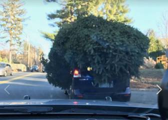 Se le va la olla con el tamaño del árbol de Navidad y la policía lo publica en Facebook