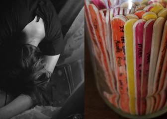 Utiliza palitos de helado con mensajes para combatir la depresión de su novia