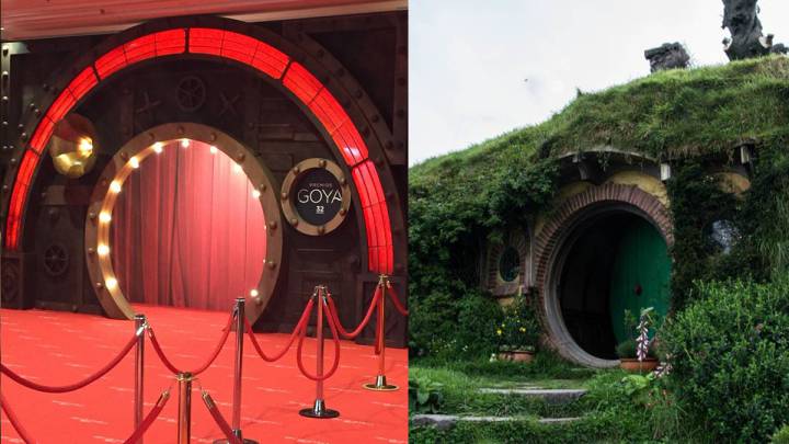 La entrada a Los Goya 2018: ¿la casa de Bilbo Bolsón o la puerta de Imaginarium?