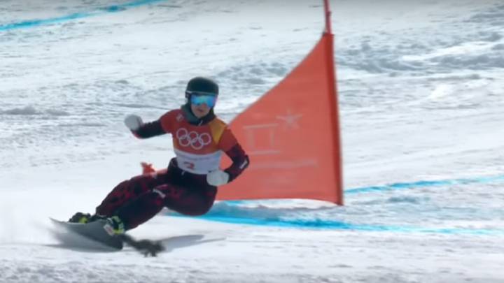 Una ardilla se cuela en la prueba olímpica de snow y sale viva de milagro