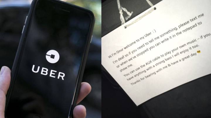 Esta nota de un conductor de Uber sordo se ha hecho viral (y no es para menos)
