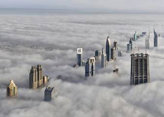 Esta fotografía no es un montaje, es Dubái cuando está nublado