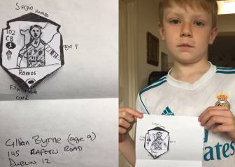 La respuesta de Sergio Ramos al entrañable dibujo de un niño