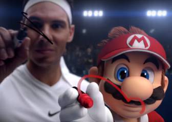 Rafa Nadal se mide al más puro estilo 'Space Jam' contra Mario en un partido de tenis