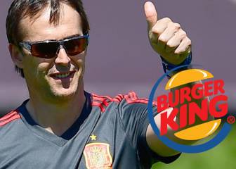 Burger King consuela a Lopetegui a su vuelta a Madrid