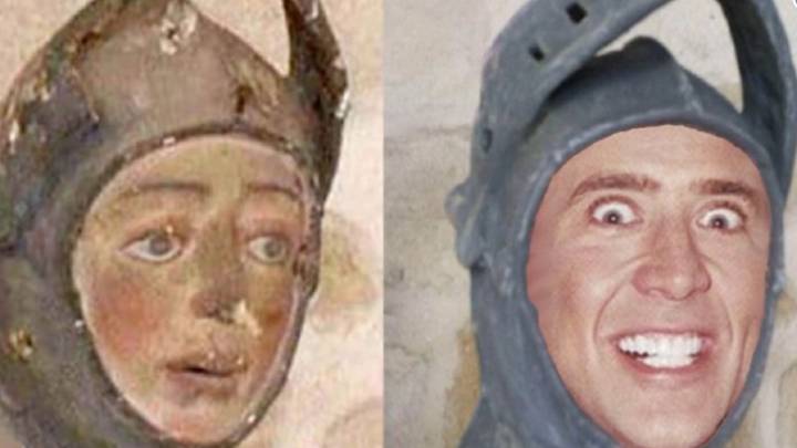 El nuevo Ecce Homo es esta estatua de San Jorge 'restaurada' en Estella