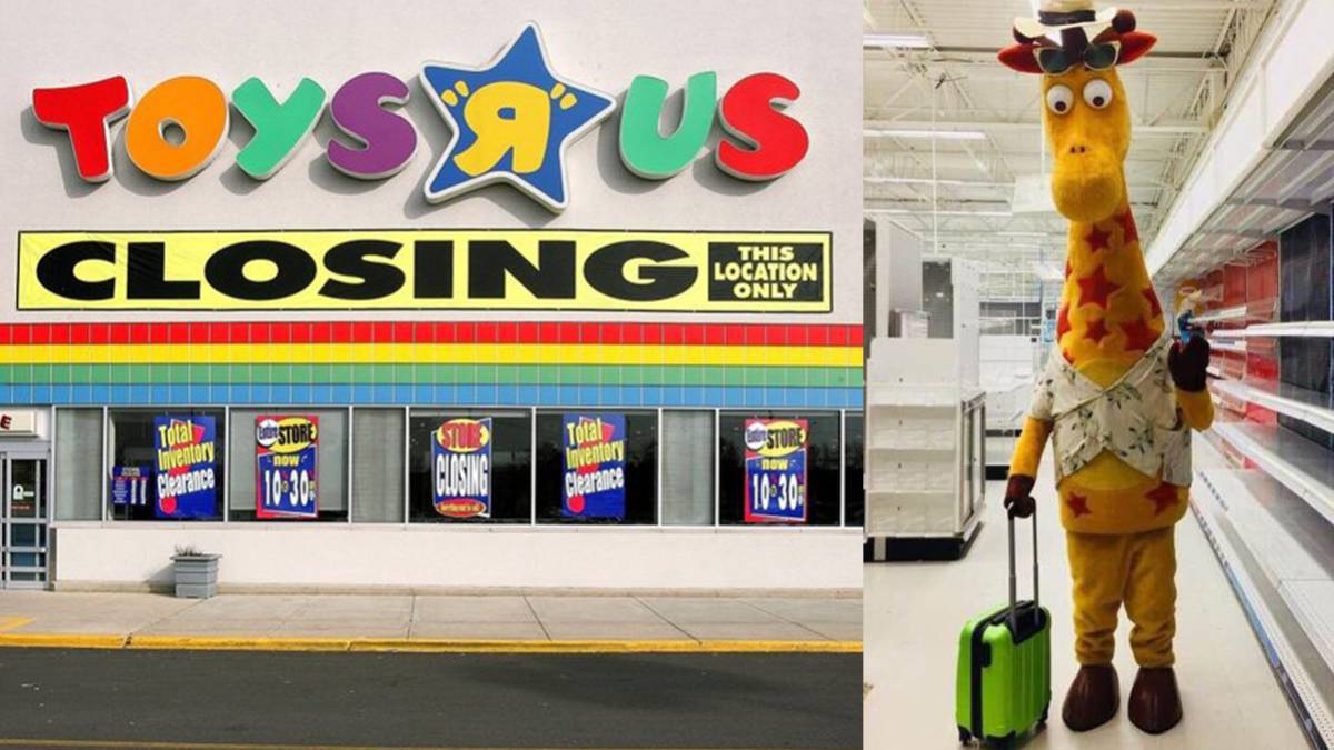 Estragos admiración paso La jirafa de Toys 'R' Us se despide en redes sociales - AS.com