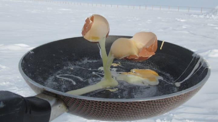Esto es lo que pasa cuando intentas cocinar a -70ºC en la Antártida