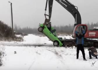Este vídeo ruso de un coche destrozado es tan bueno que tenía que ser falso