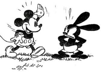Este es Oswald, el conejo que sirvió como antecedente de Mickey Mouse