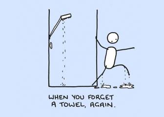 'La vida en la ducha', el cómic viral con el que te sentirás identificado