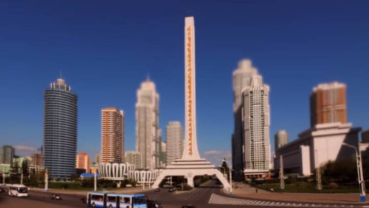 La capital de Corea del Norte, en una visión todavía más distópica