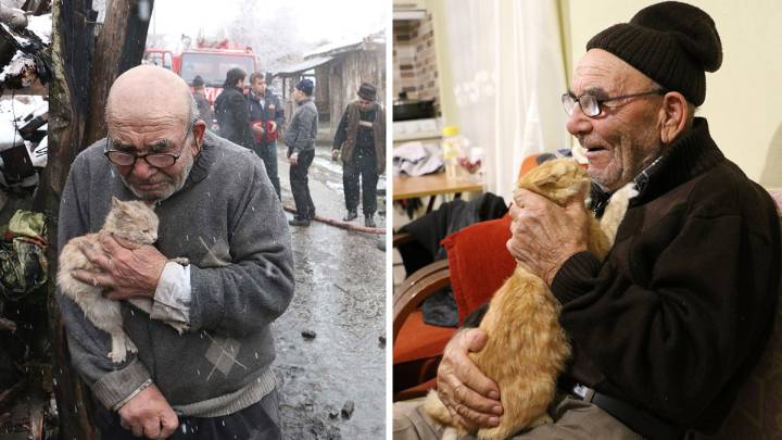 La historia del anciano al que se le quemó la casa en Turquía tiene un final feliz