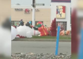 Street fighter navideño: Esta pelea entre muñecos de nieve te sacará una sonrisa