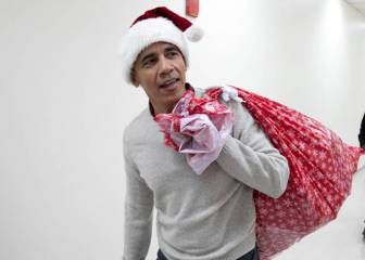 Barack Obama es el Santa Claus 'suplente' que necesitábamos