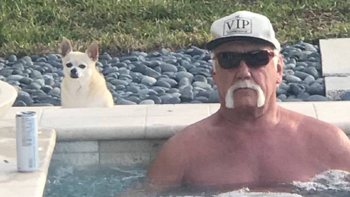La divertida foto de Hulk Hogan junto a su perro que se ha convertido en meme