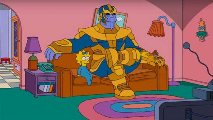 Thanos se cuela en Los Simpson para hacerlos desaparecer