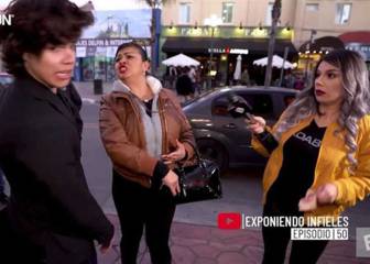 Lizbeth Rodríguez con una de las parejas concursantes de "Exponiendo Infieles"