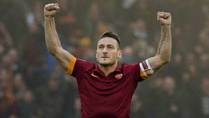 Totti, eterno capitán de la Roma.