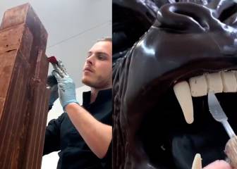 Crean una escultura de King Kong con chocolate