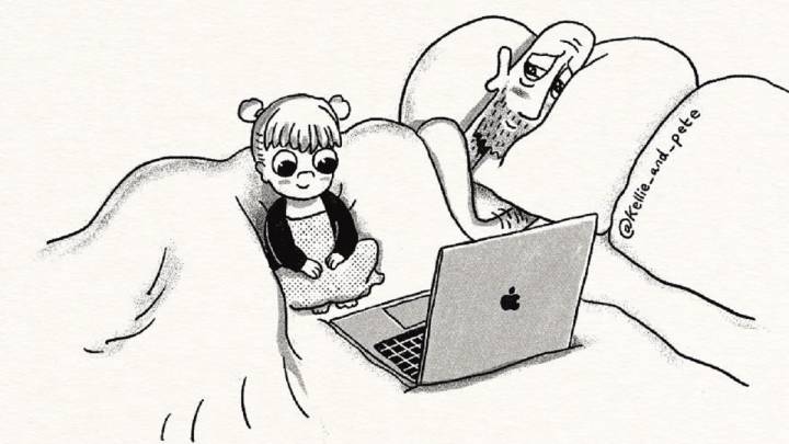La vida en familia en 7 sencillas ilustraciones