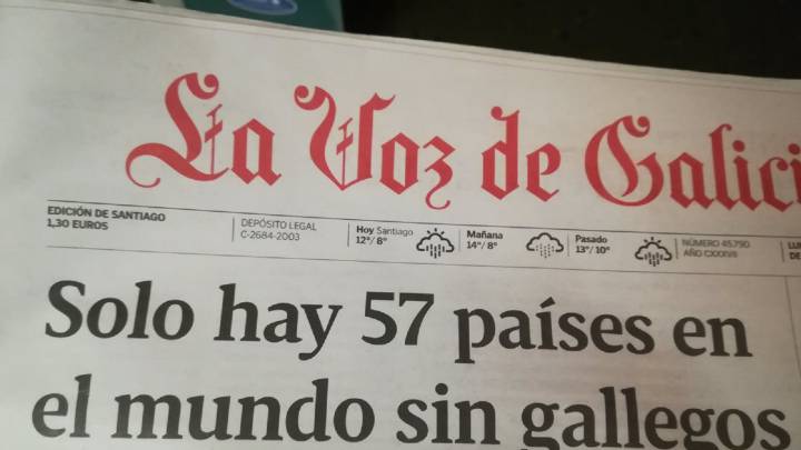 Este titular confirma el tópico de que "los gallegos están por todas partes"