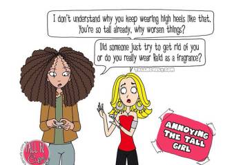 Estas son las cosas que no debes decir si ves a una chica alta