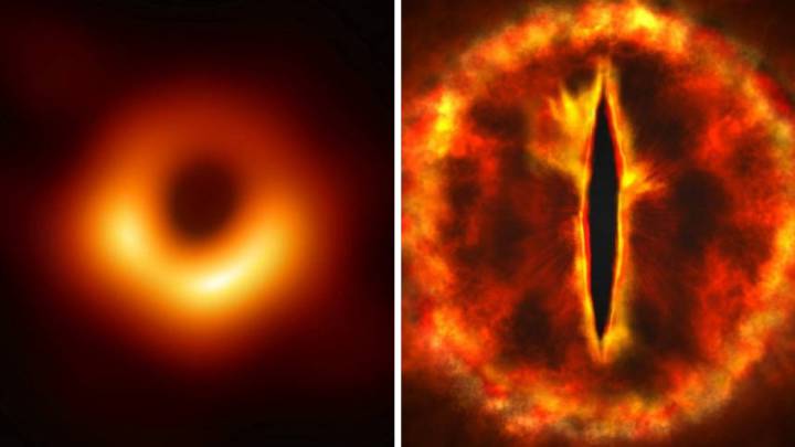 El curioso parecido de la primera imagen de un agujero negro
