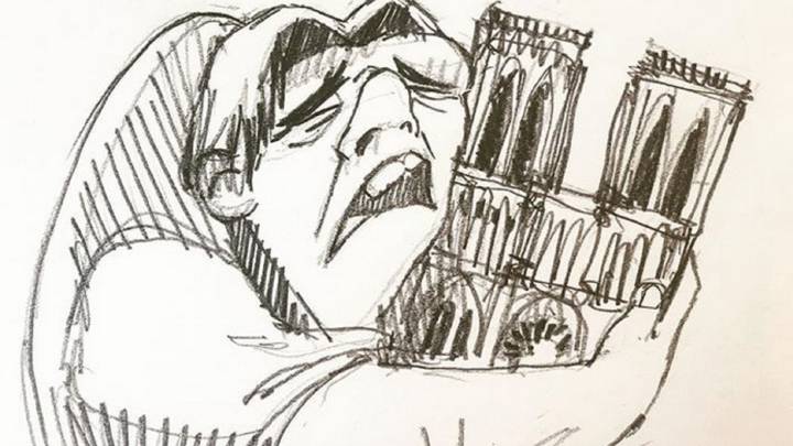 Las redes recuerdan a Quasimodo lamentando el incendio de Notre Dame