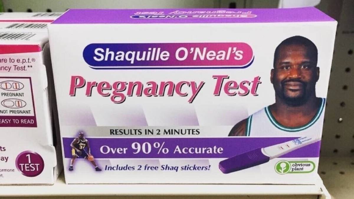 Shaquille o neal pregnancy test