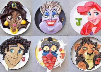 Una madre crea platos de comida con personajes de Disney y se vuelve viral